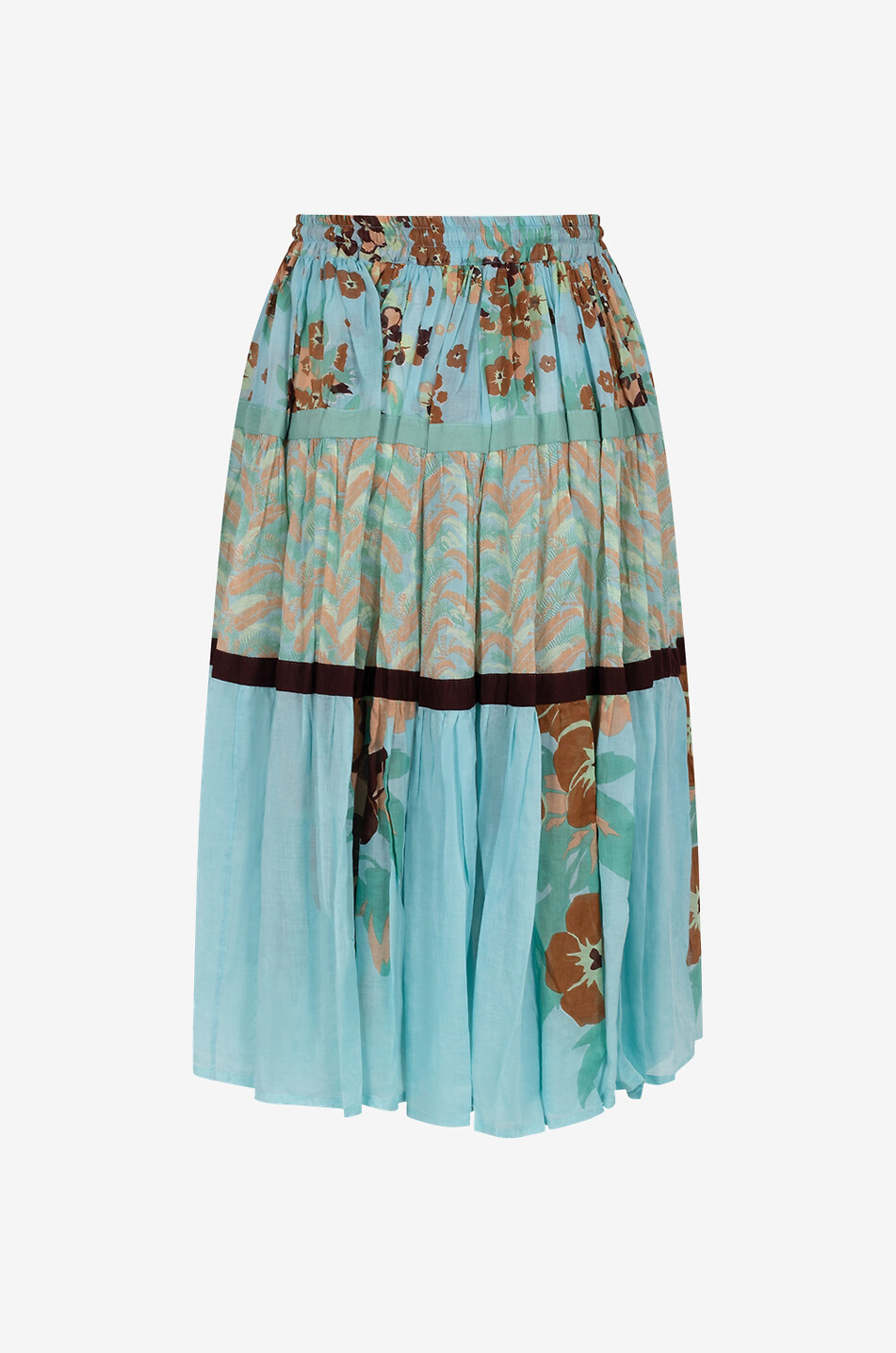 YVONNE S Midirock aus Baumwolle Damen BUNT 2