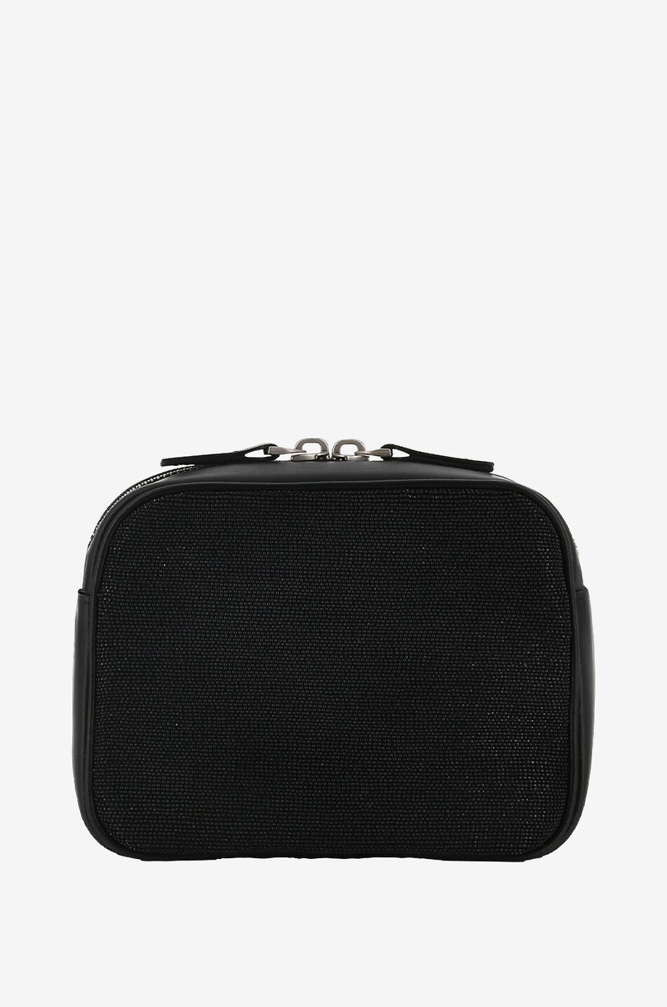 Mini-Kameratasche aus Leder mit Perlen