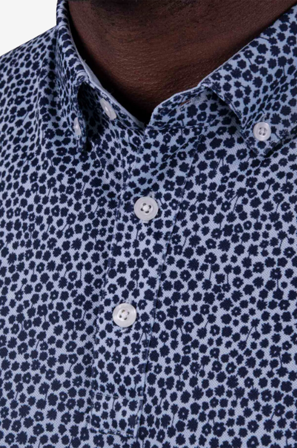 KJUS M Lance S/S printed sports polo shirt Men BLUE 3