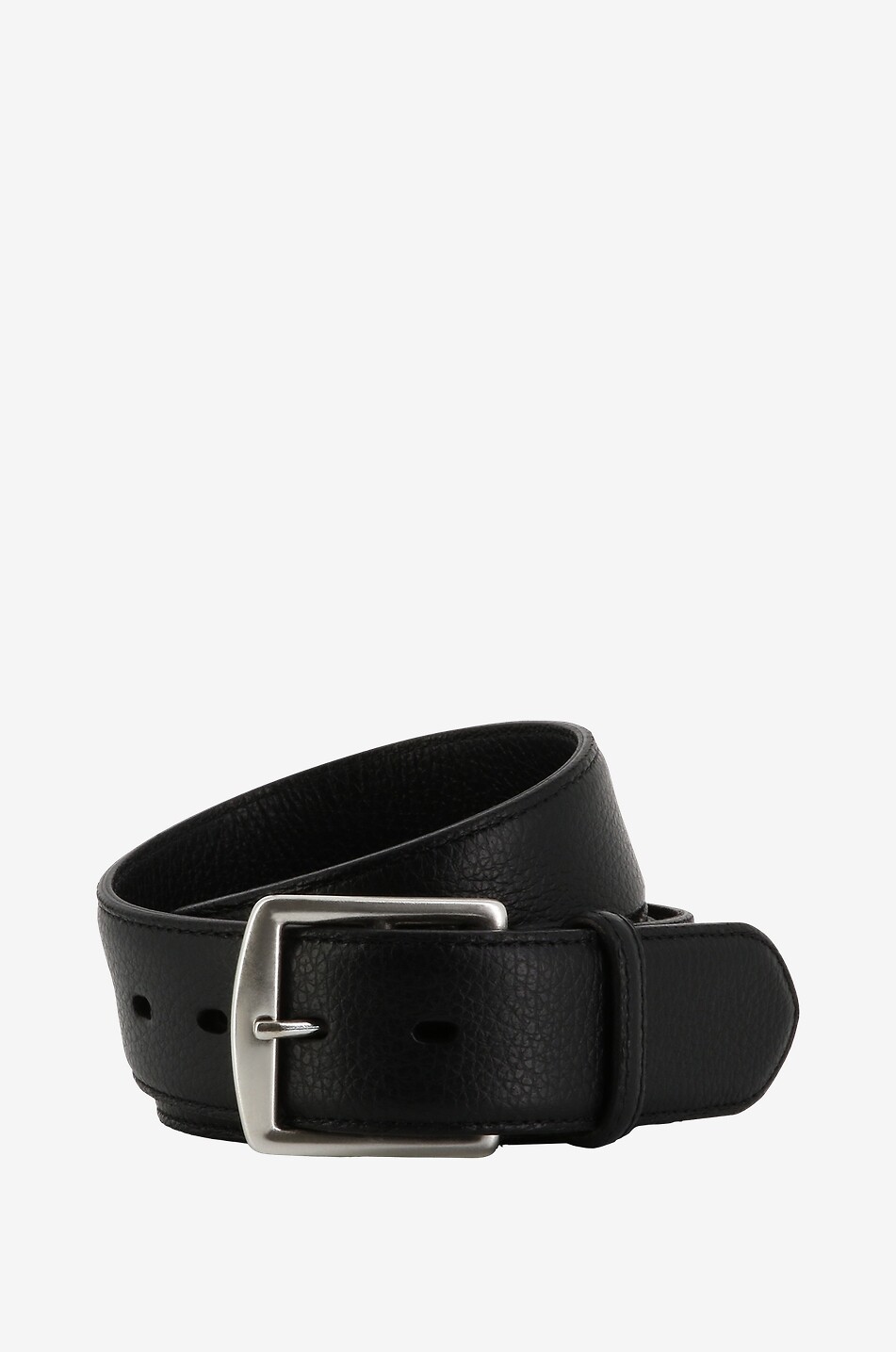 FAUSTO COLATO Alce grained leather belt - 4 cm Men BLACK 1