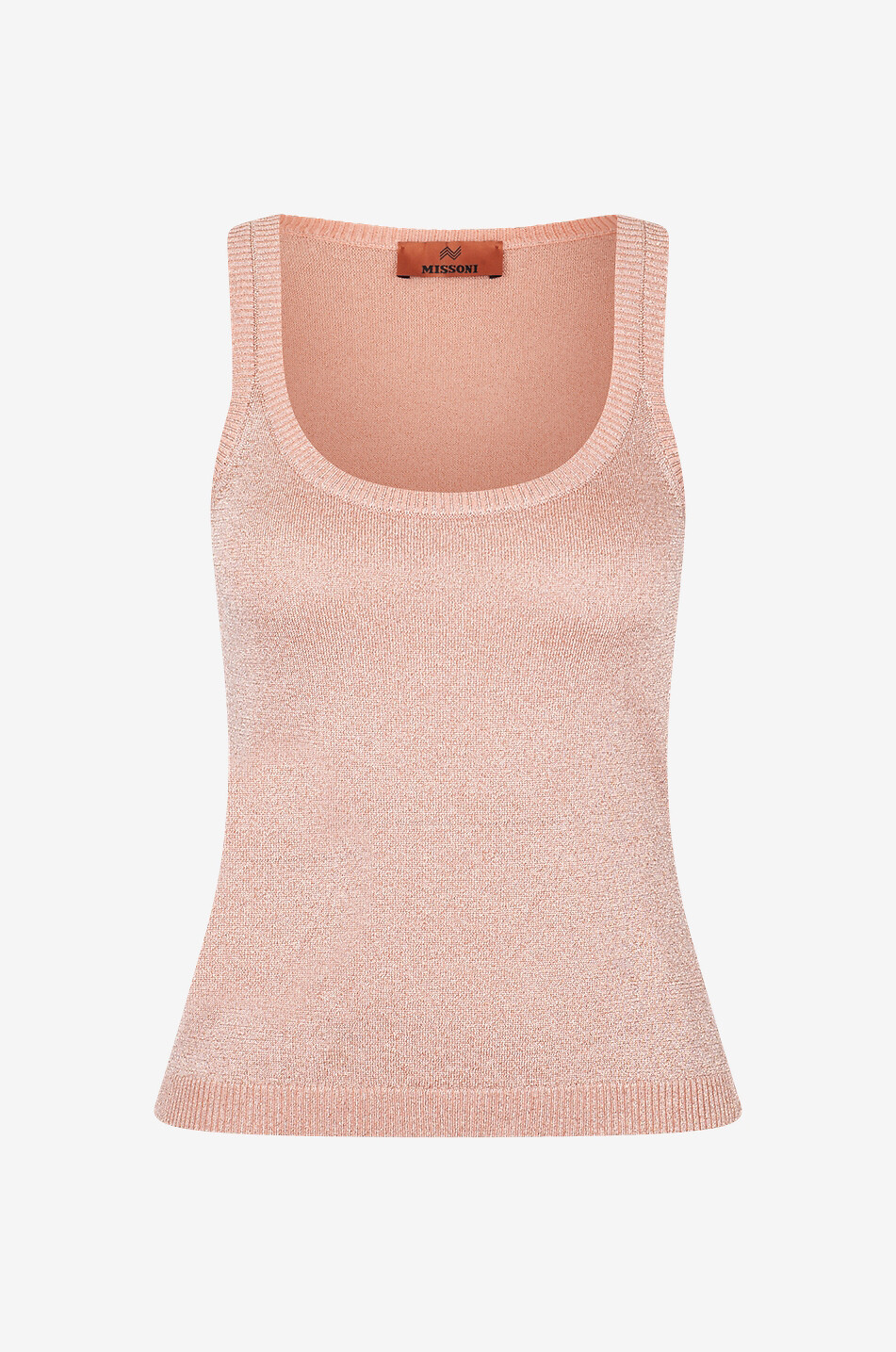 Débardeur en maille fine lamée