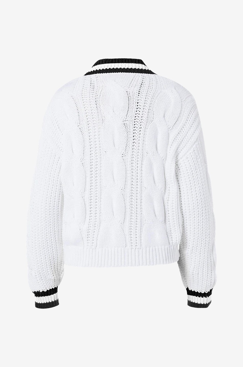 GOLDBERGH Pull torsadé ajouré de sport en coton Femme BLANC 2