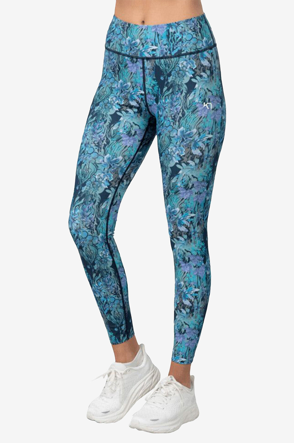 KARI TRAA Vilde running tights Women MEDIUM BLUE 1