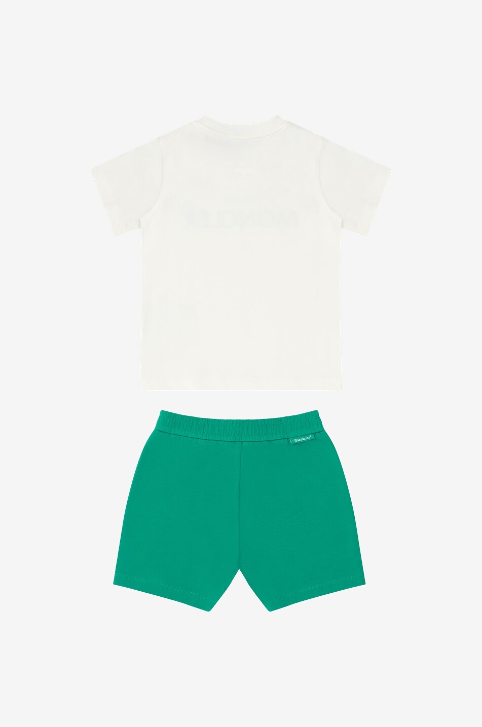 MONCLER Jersey baby shorts and T-shirt set Baby GREEN 2