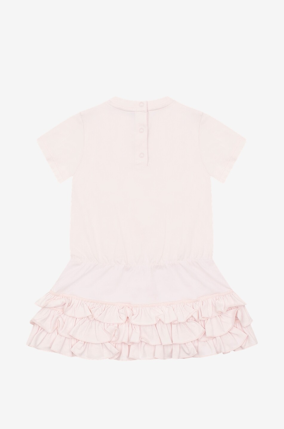 MONCLER Baby T-shirt dress with ruffled skirt Baby LIGHT PINK 2