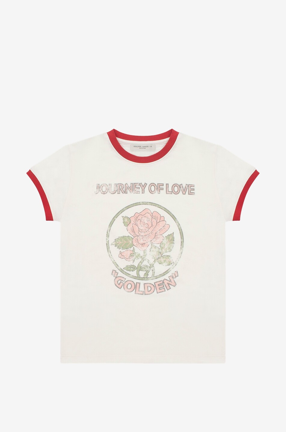 GOLDEN GOOSE Mädchen-T-Shirt mit Rosenprint Edna Mädchen BUNT 1