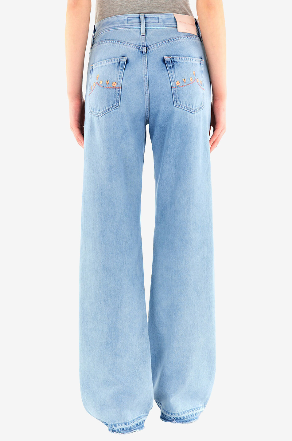 JACOB COHEN Jean large en coton Hailey Femme BLEU CLAIR 4