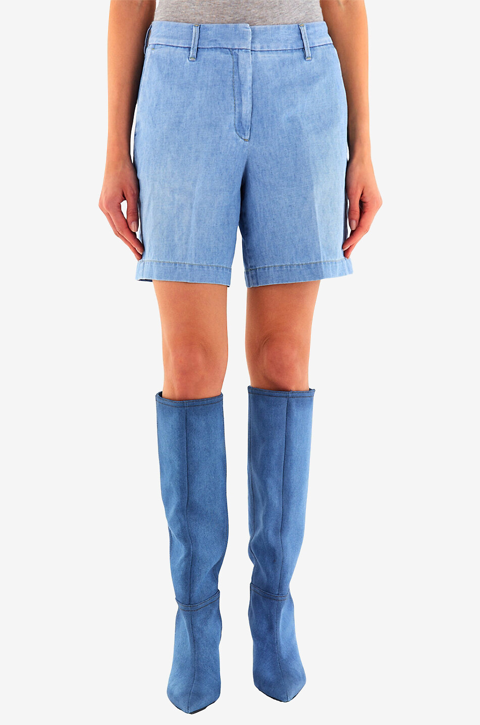 Short en coton et lin