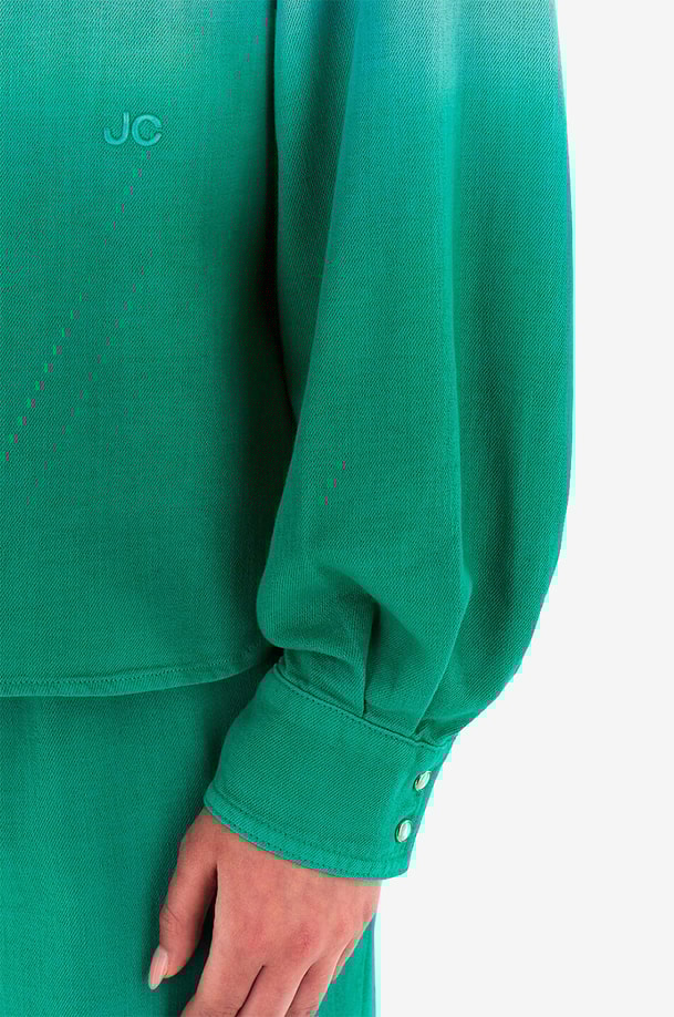 JACOB COHEN Veste chemise ample à dégradé de couleur Femme VERT 5