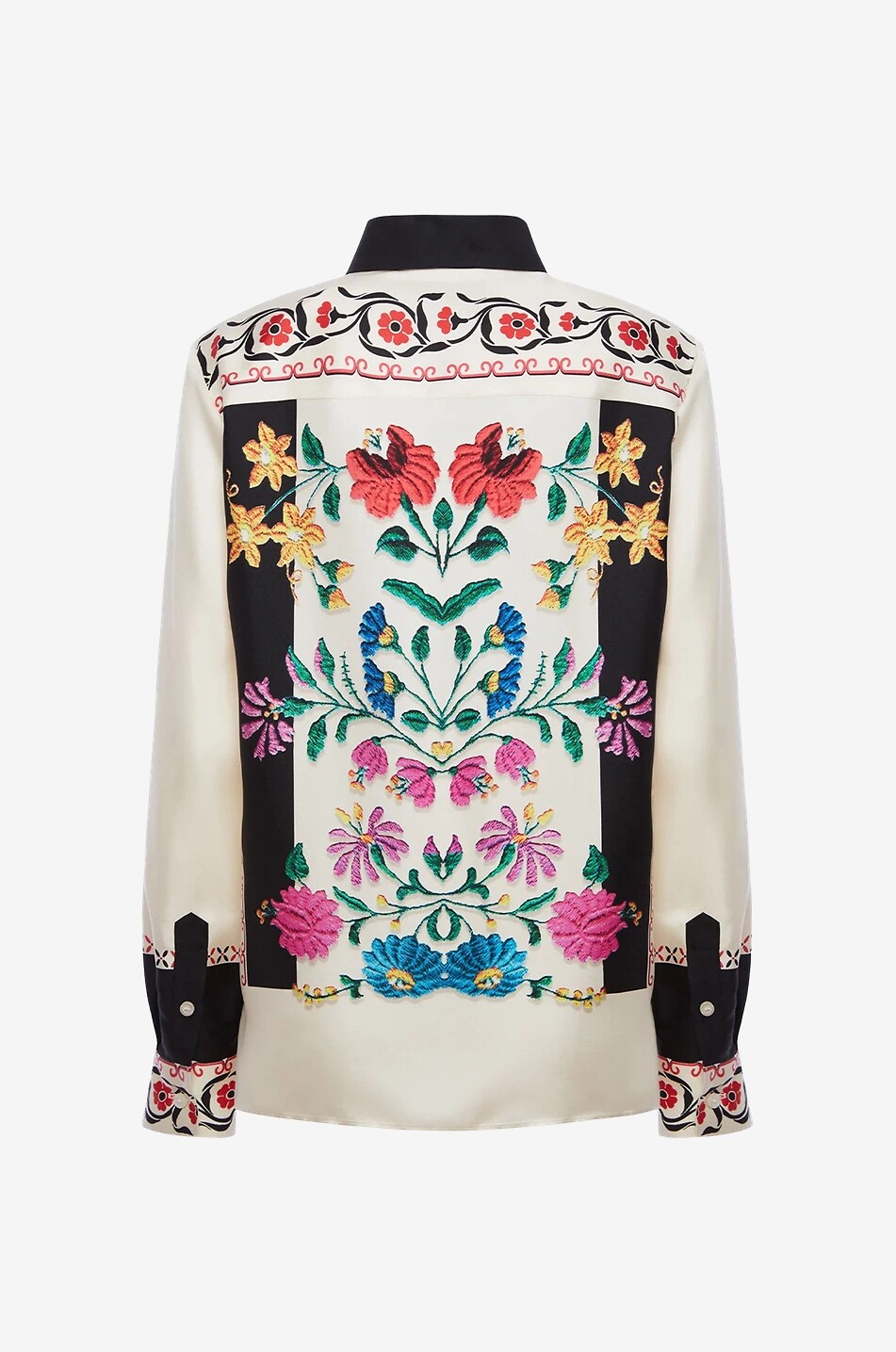 LA DOUBLEJ Boy Plaza Placée silk twill shirt Women MULTI COLOURED 2