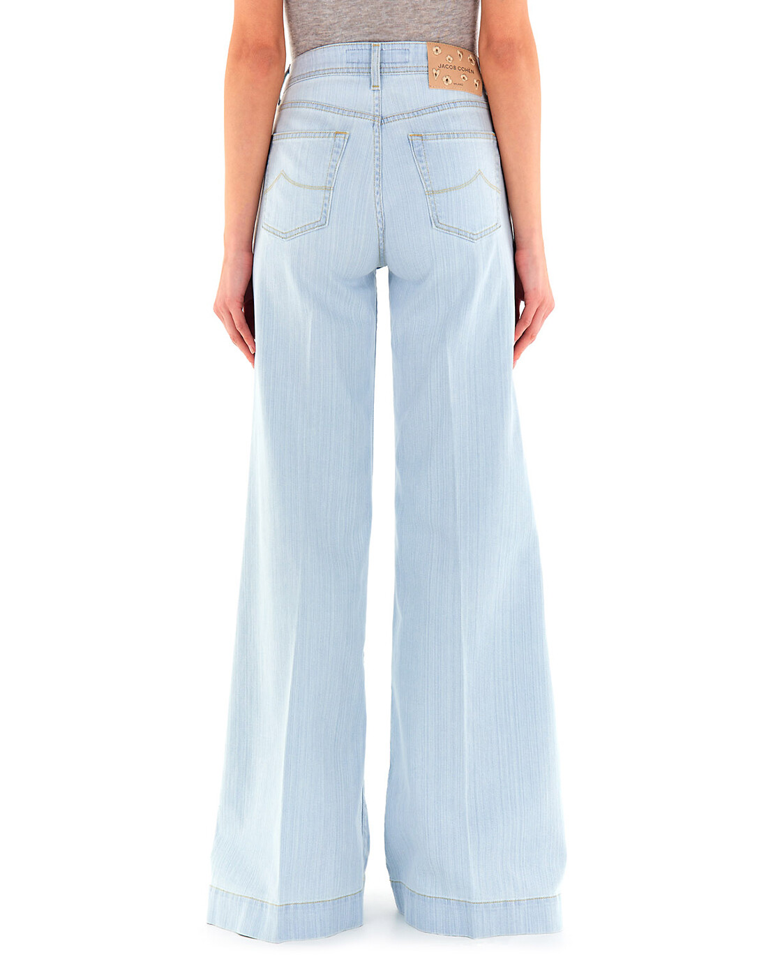 JACOB COHEN Jean large en coton Jackie Femme BLEU 4