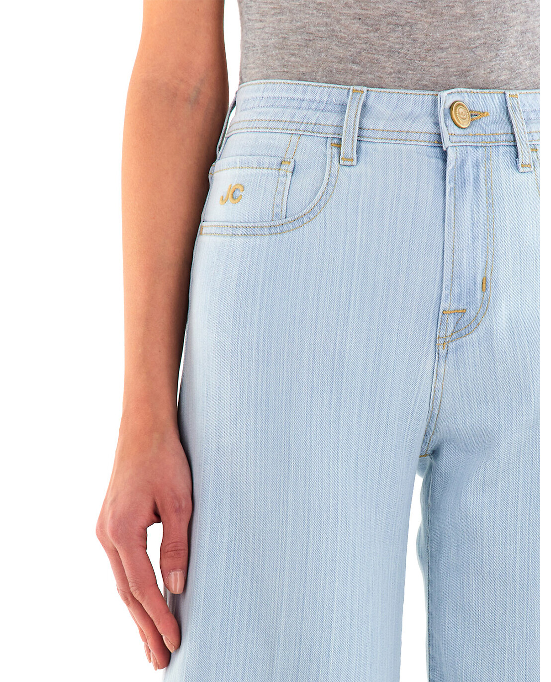 JACOB COHEN Jean large en coton Jackie Femme BLEU 5