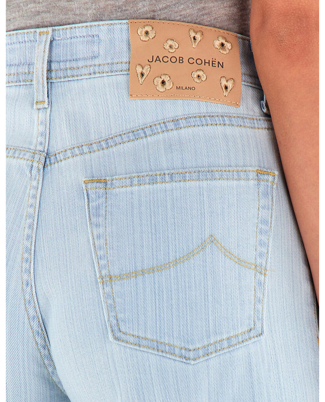 JACOB COHEN Jean large en coton Jackie Femme BLEU 6