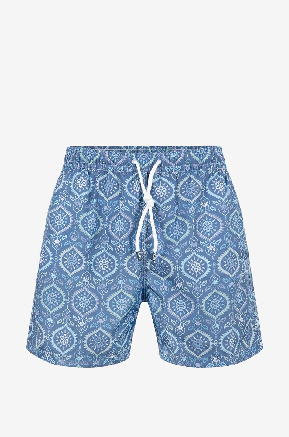 FEDELI Badeshorts mit ornamentalem Print Madeira Herren MITTELBLAU 1