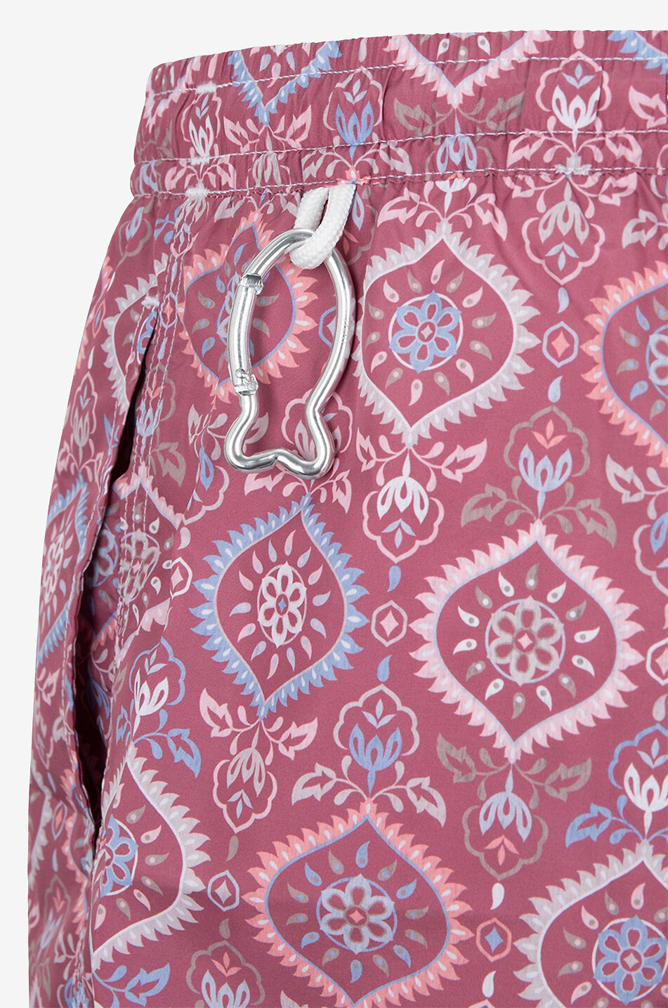 FEDELI Badeshorts mit ornamentalem Print Madeira Herren MITTELROT 3