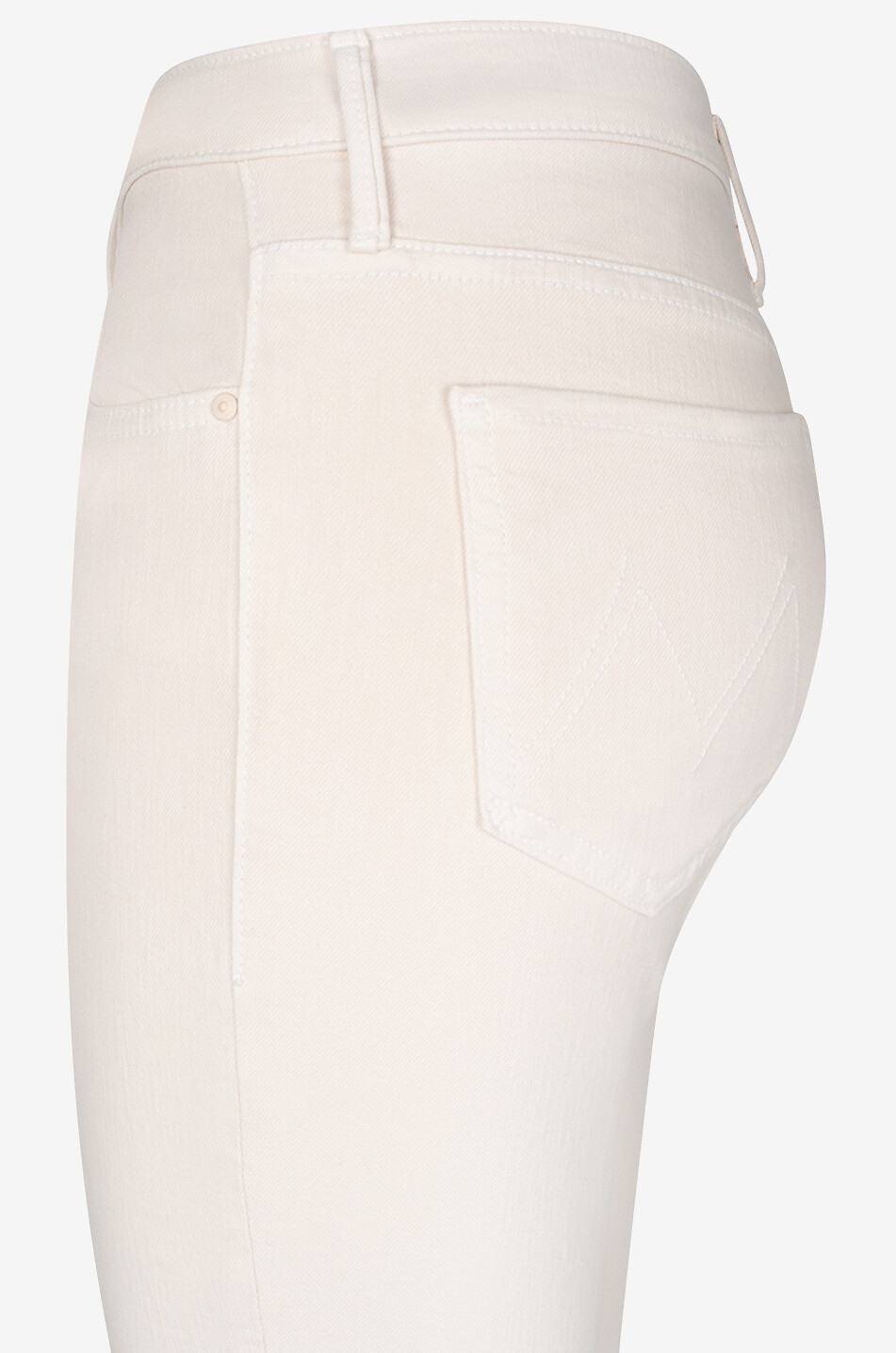 MOTHER Verkürzte Bootcut-Jeans aus Baumwolle The Insider Flood Crystal Grey Damen CREMEFARBEN 3