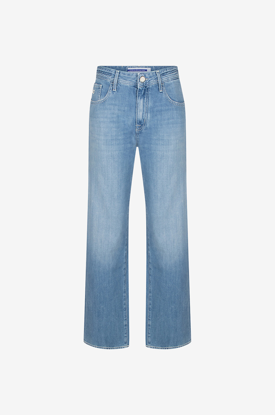 Hailey cotton and lyocell straight-leg jeans