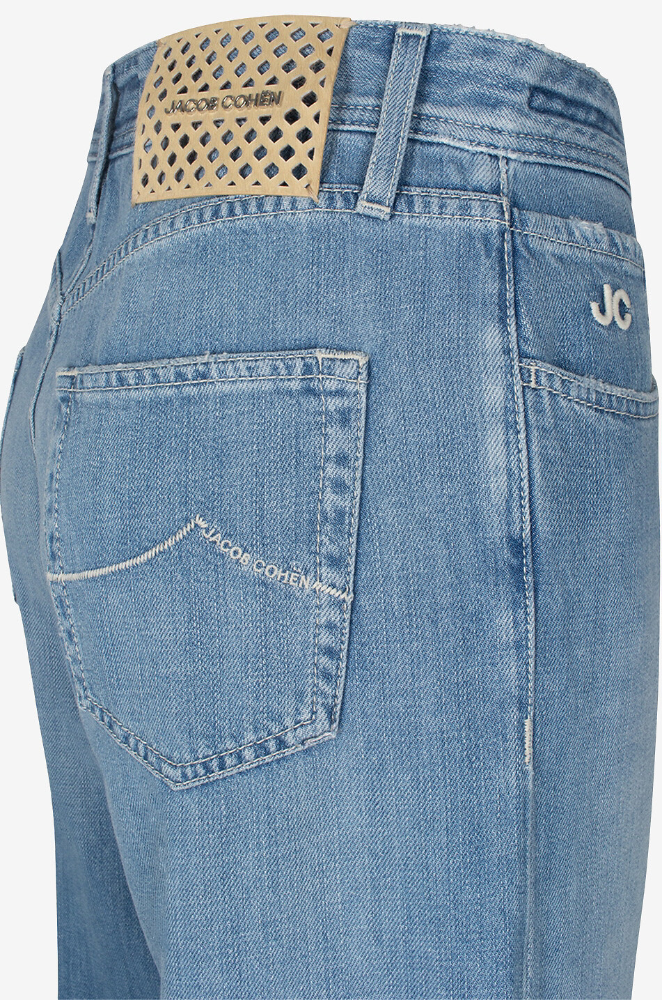 JACOB COHEN Jeans mit geradem Bein aus Baumwolle und Lyocell Hailey Damen MITTELBLAU 7