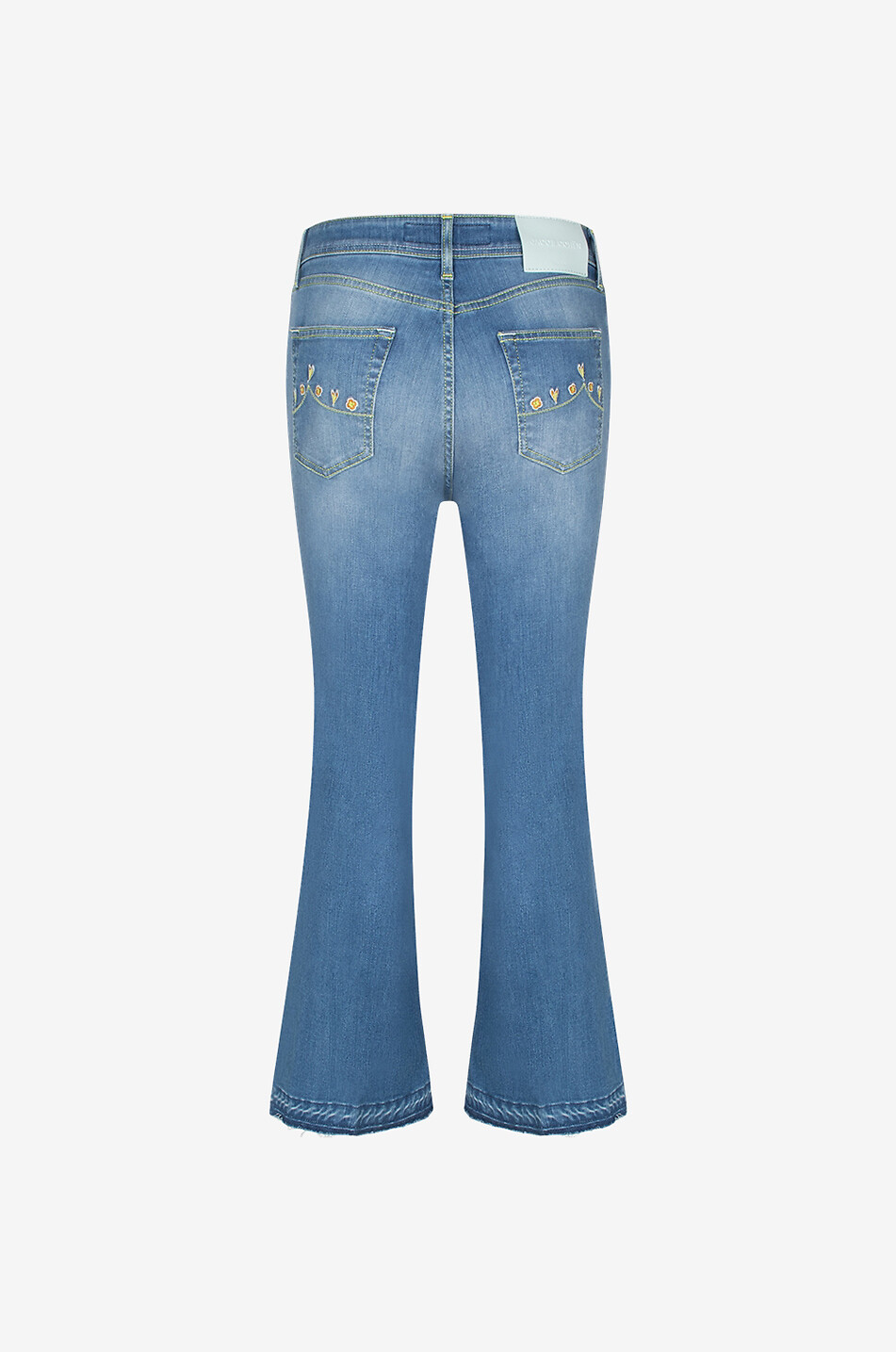 JACOB COHEN Victoria Crop Flare faded jeans Women MEDIUM BLUE 2