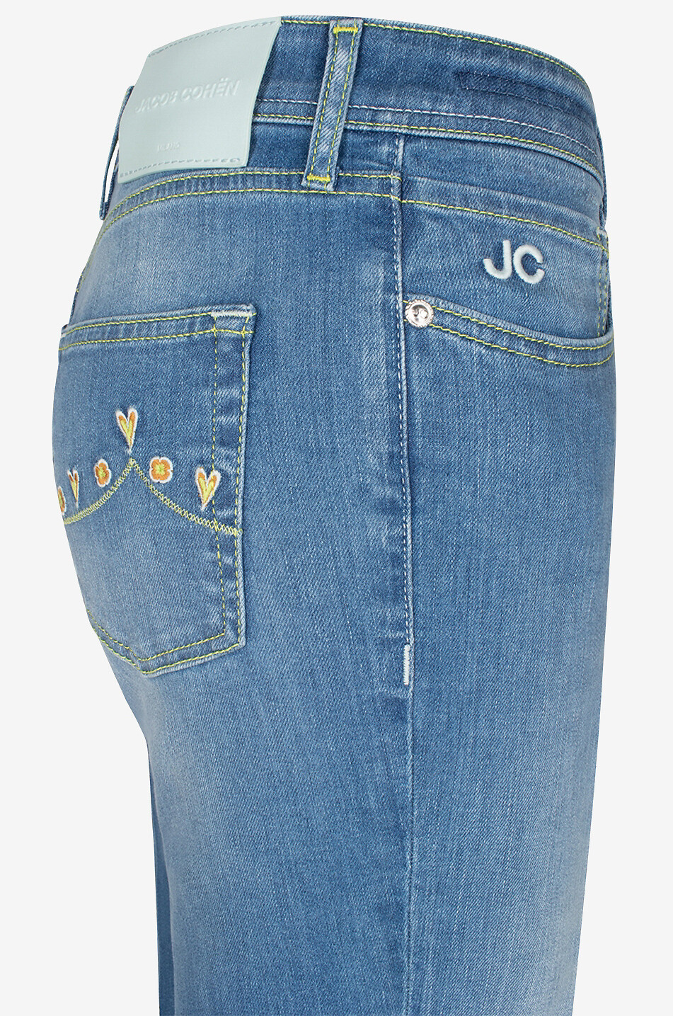 JACOB COHEN Victoria Crop Flare faded jeans Women MEDIUM BLUE 7