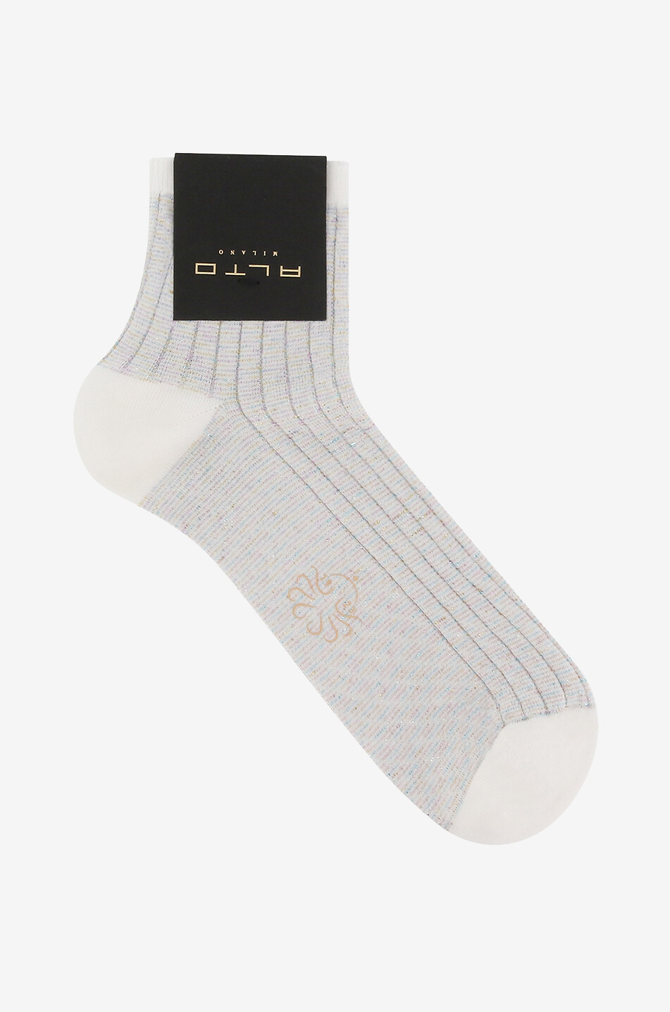 Chaussettes courtes scintillantes en coton