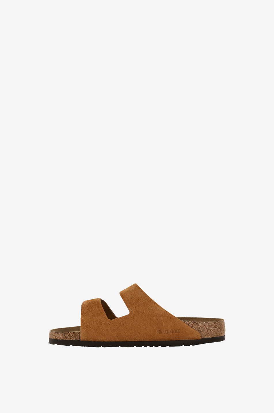 BIRKENSTOCK Flache Pantoletten aus Wildleder Arizona Herren HELLBRAUN 3