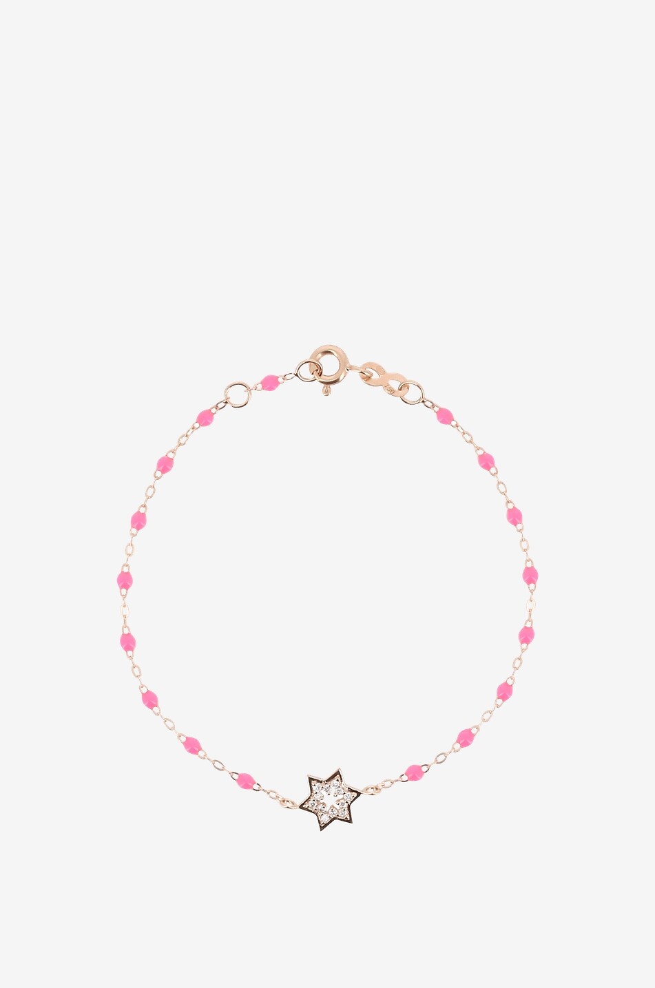 GIGI CLOZEAU Roségold-Armband mit Diamanten Étoile de David Rose Fluo Damen ROSA 1