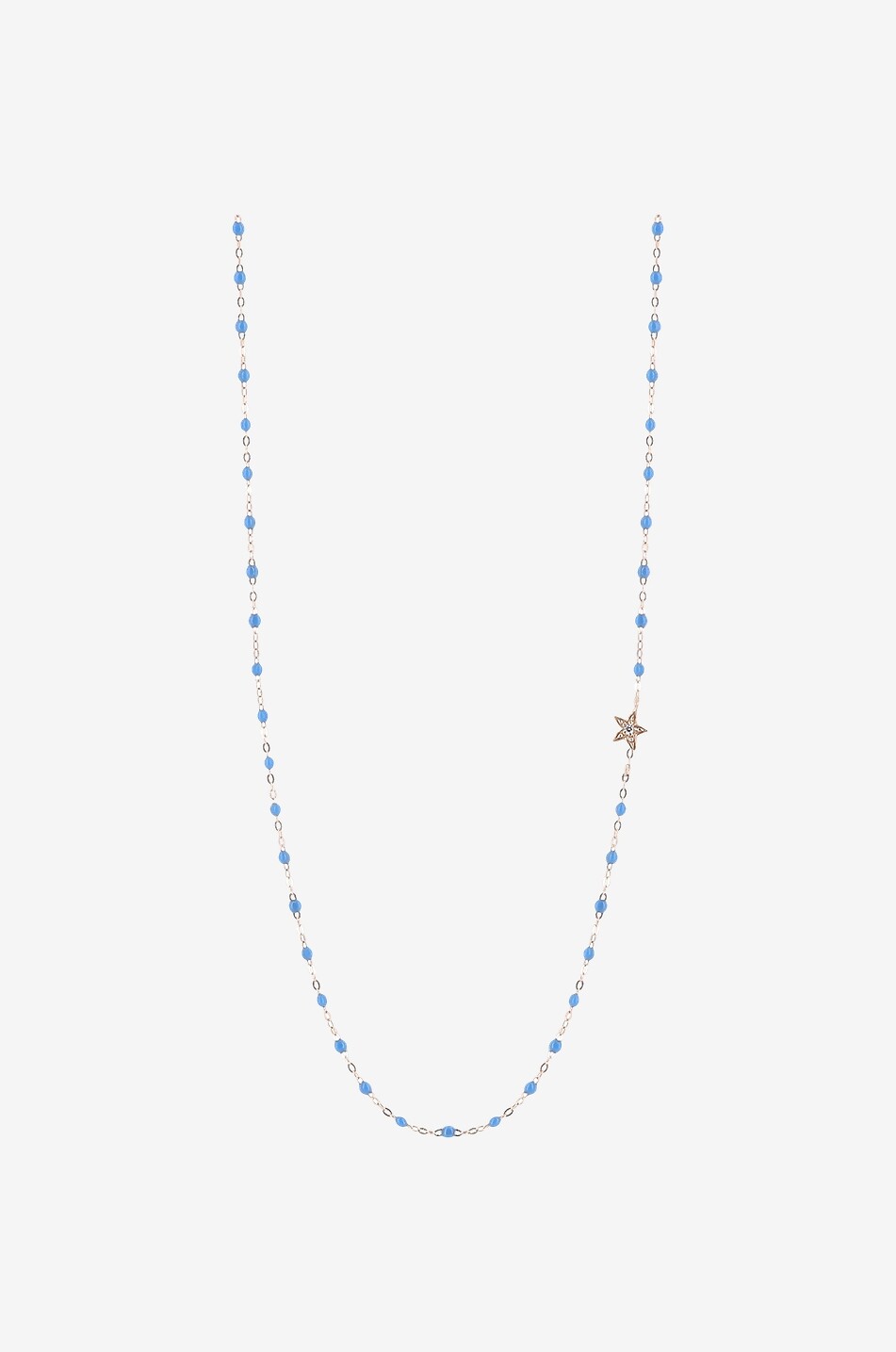 GIGI CLOZEAU Étoile Bleu Fluo pink gold and diamond necklace Women BLUE 1