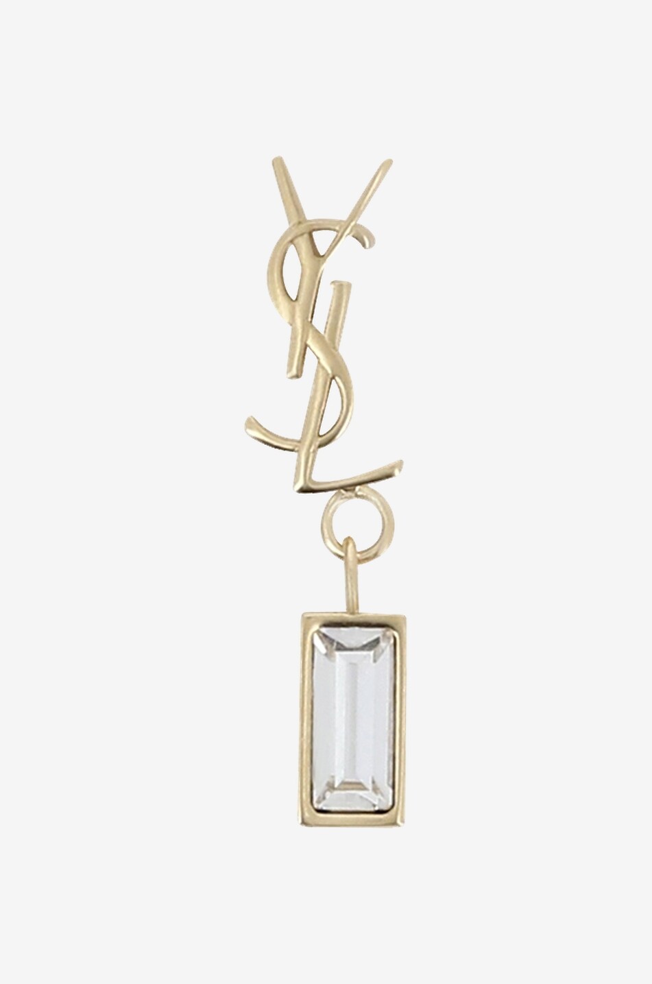 Einzelner goldener Ohrstecker mit Strass Cassandre
