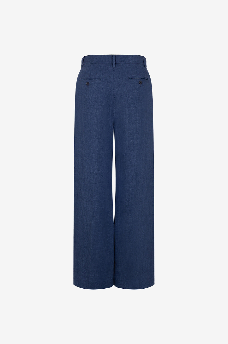 WEEKEND MAX MARA Malizia linen wide-leg trousers Women DARK BLUE 2