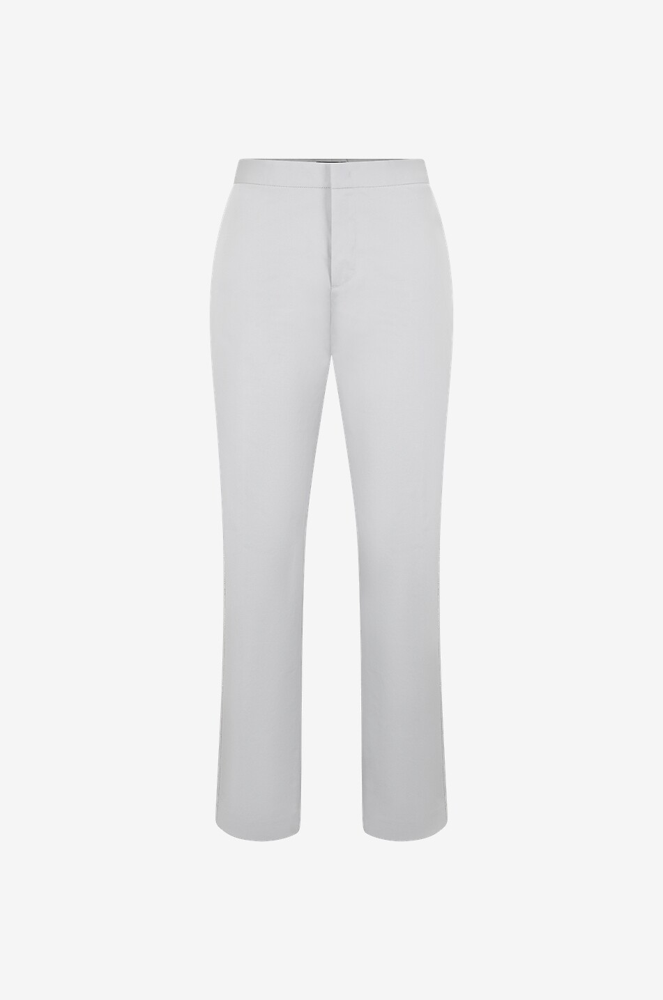 FABIANA FILIPPI Bead side stripe adorned slim fit gabardine trousers Women GREY 1