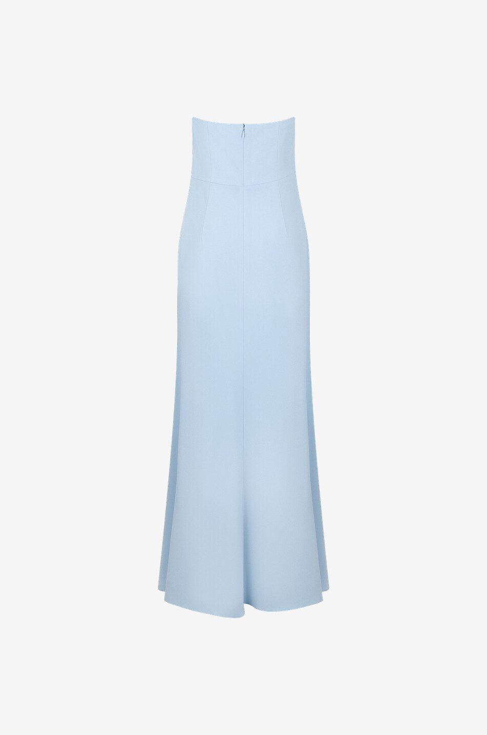 Robe à épaules dénudées en crêpe satin