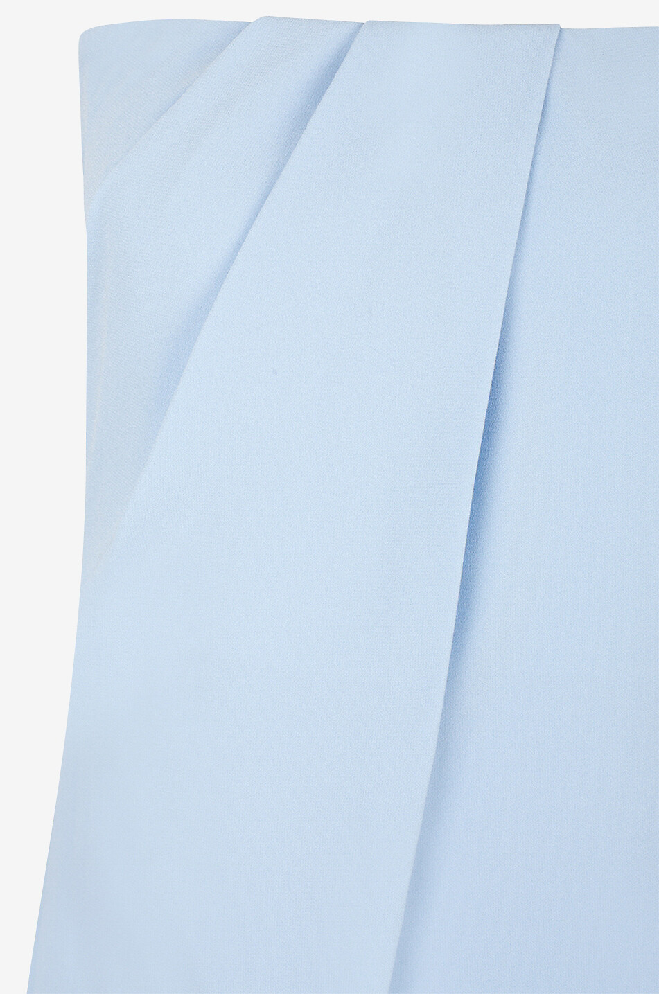 Satin crepe off-shoulder dress