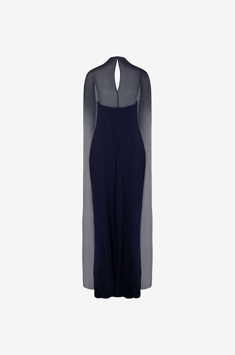 Robe longue près du corps détail cape
