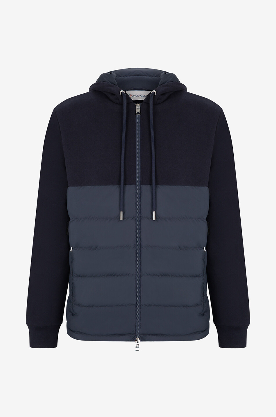 Sweat-shirt zippé à capuche et parties duvet