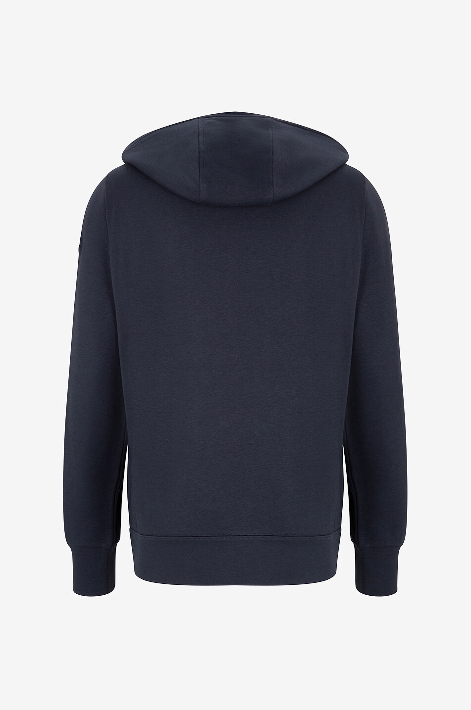 MONCLER Sweat-shirt zippé à capuche orné de détails en cuir Homme BLEU 2