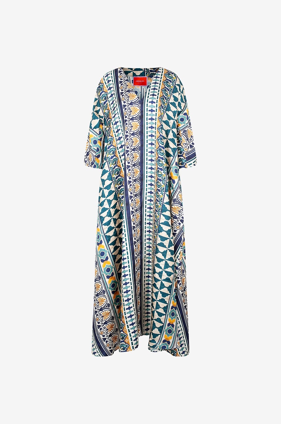 Langes Twill-Kaftankleid Muumuu Casareale