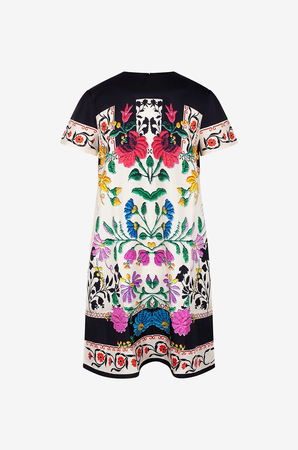 Mini Swing Pla Plazza Placée A-line silk twill dress