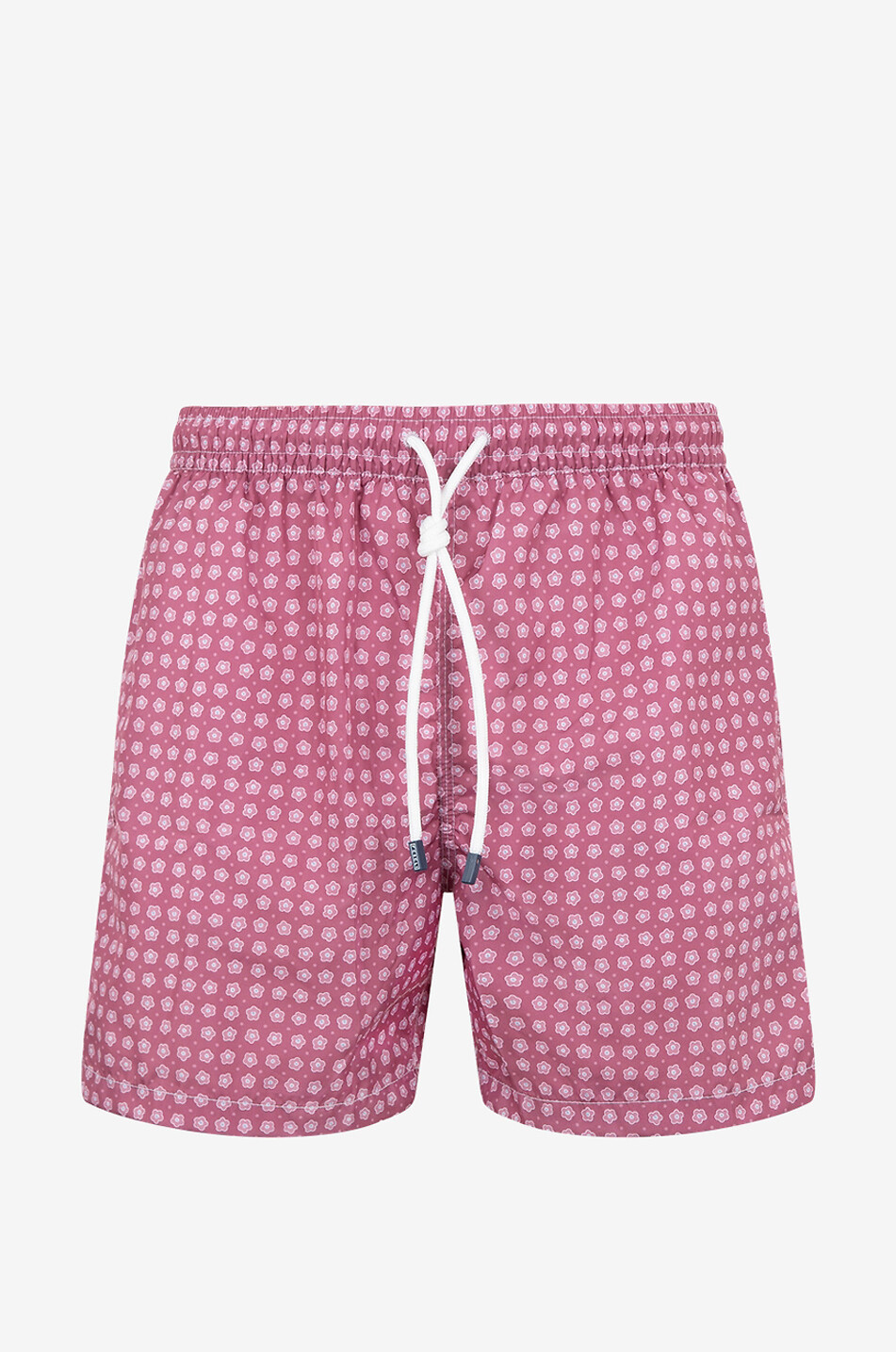 FEDELI Geblümte Badeshorts Madeira Herren MITTELROT 1