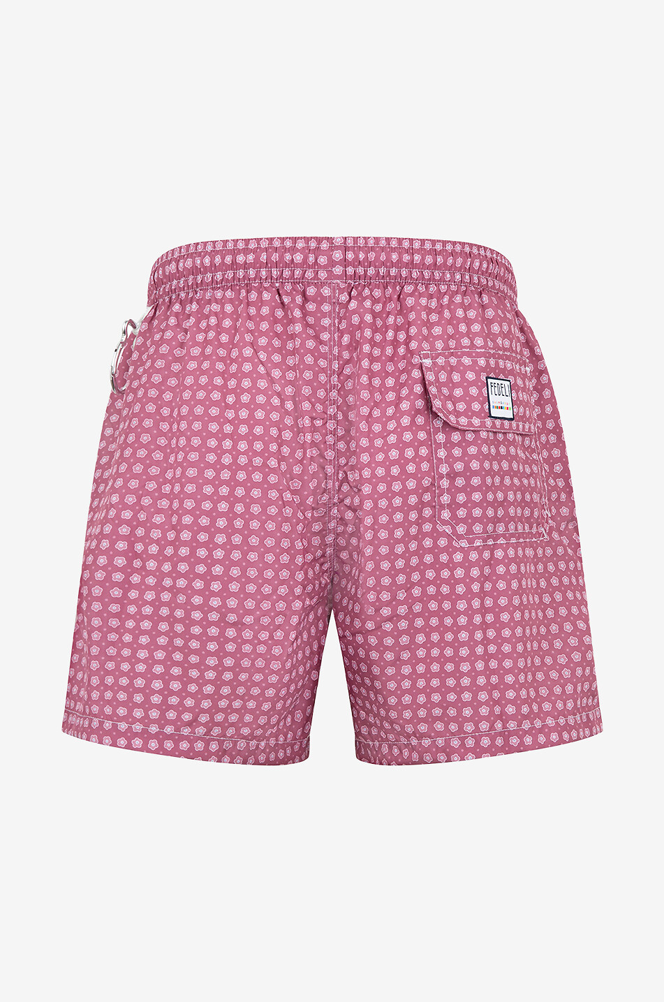 FEDELI Geblümte Badeshorts Madeira Herren MITTELROT 2