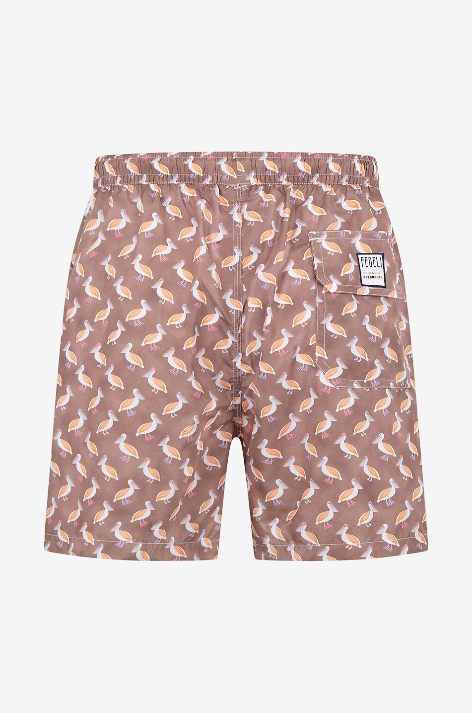 Madeira pelican printed swim shorts