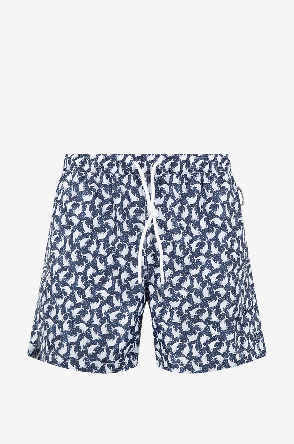 FEDELI Badeshorts mit Robbenprint Madeira Herren DUNKELBLAU 1