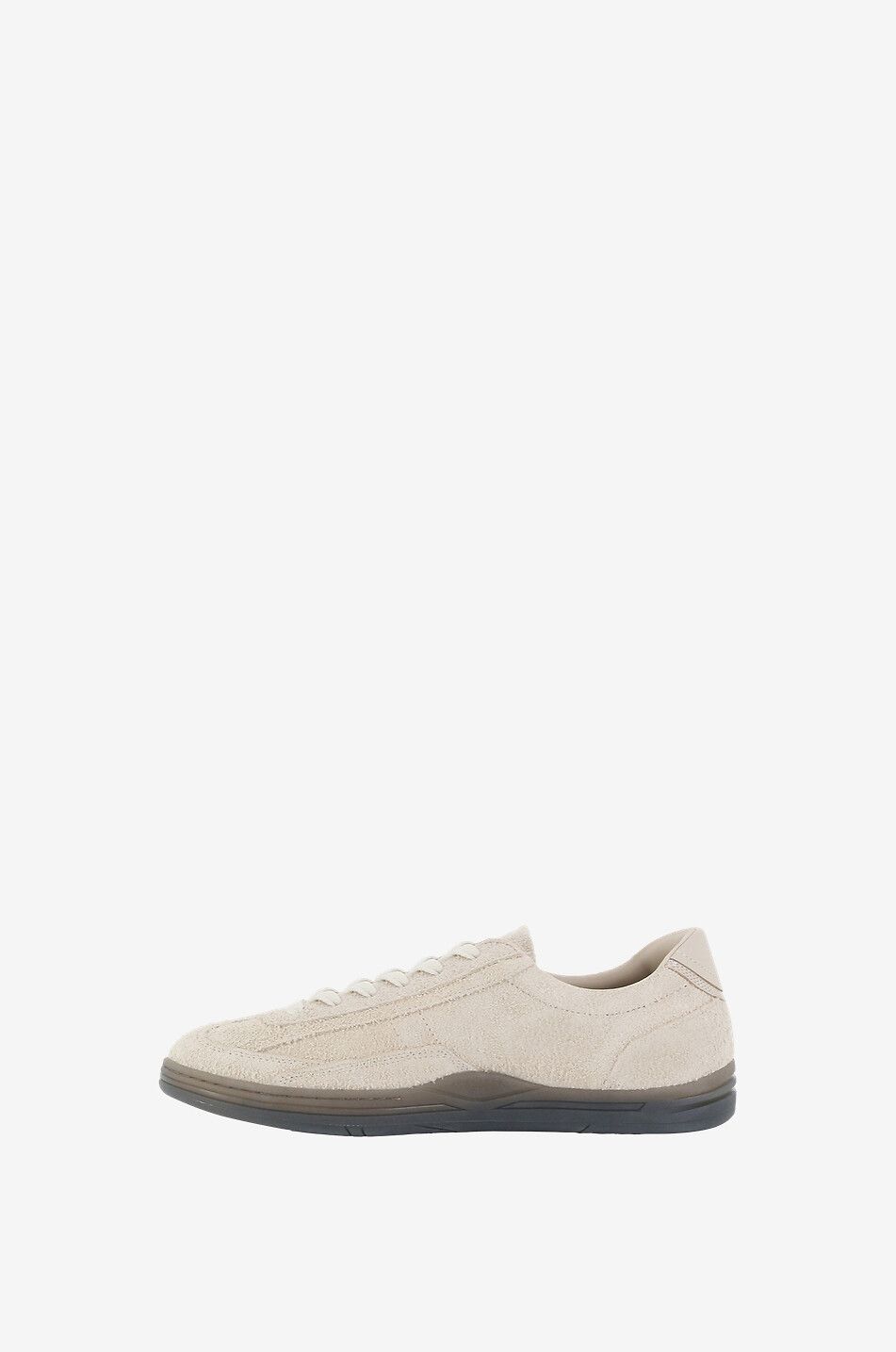 STONE ISLAND S0101 Stone Island Low Cut textured suede lace-up sneakers Men EGGSHELL 3