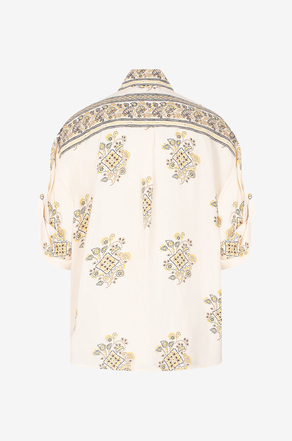 ZIMMERMANN Chemise à manches courtes en soie Safari Utility Dot Femme MULTICOLORE 2