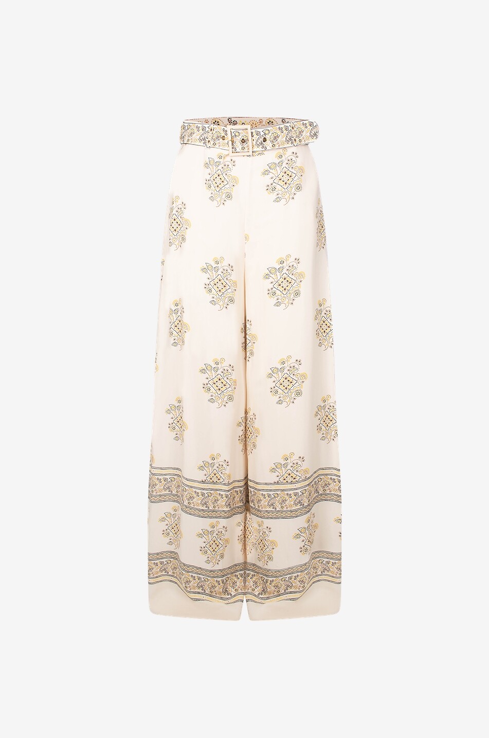 Pantalon large taille haute en crêpe Utility Dot