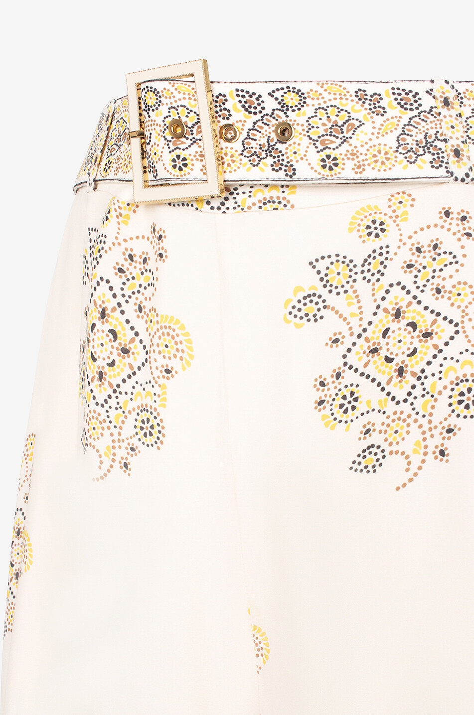 Pantalon large taille haute en crêpe Utility Dot