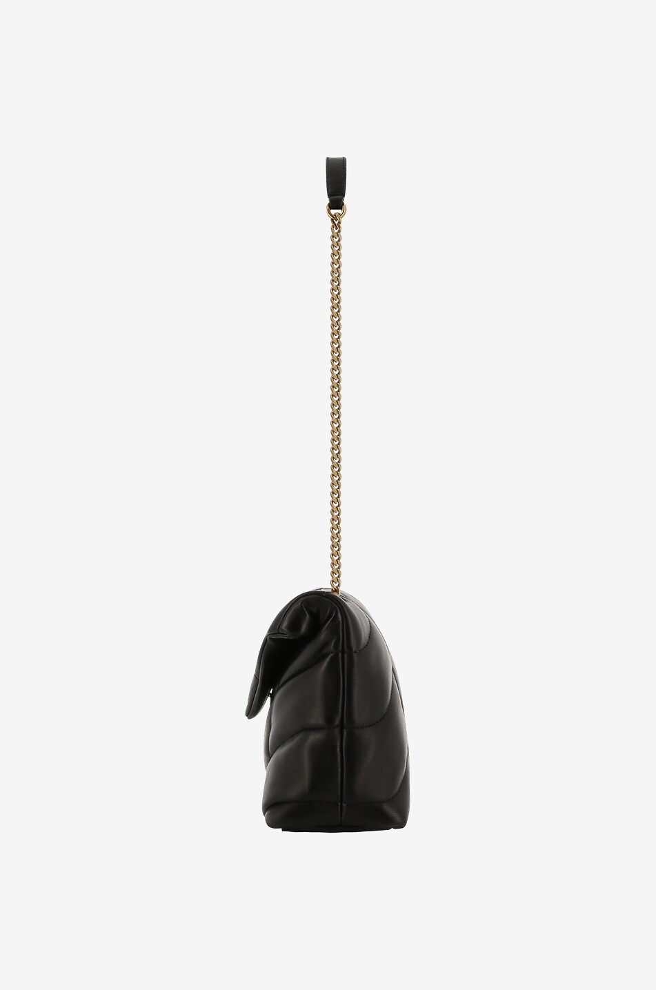 SAINT LAURENT PARIS Schultertasche aus gestepptem Kalbsleder Loulou Puffer Toy Damen SCHWARZ 4