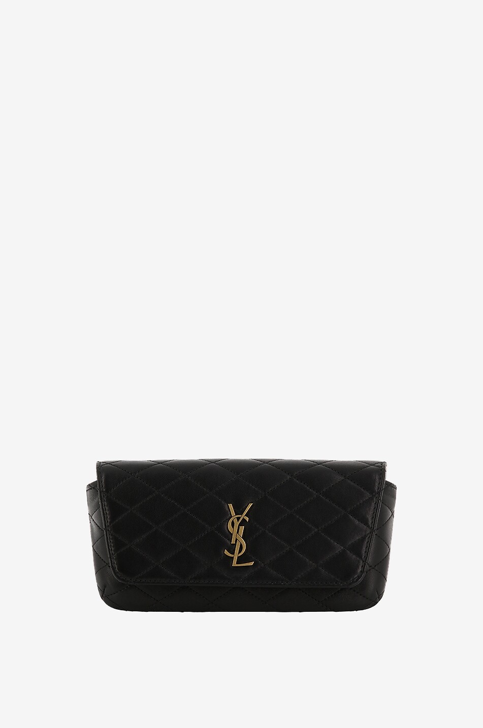 SAINT LAURENT PARIS Telefontasche aus Lammleder Gaby Damen SCHWARZ 1