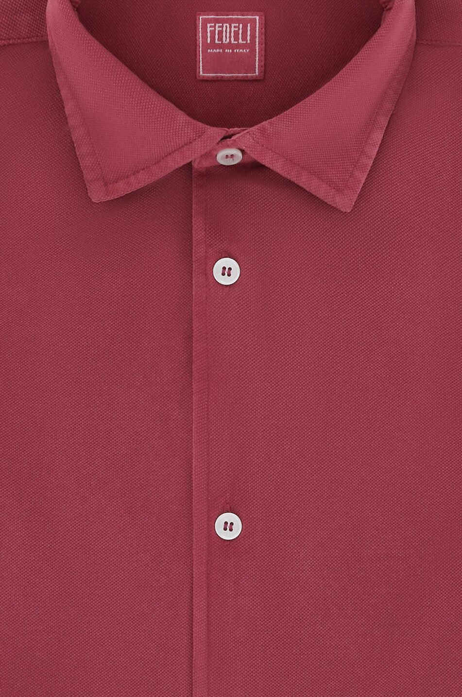 FEDELI Robert cotton piqué shirt Men LIGHT PURPLE 2