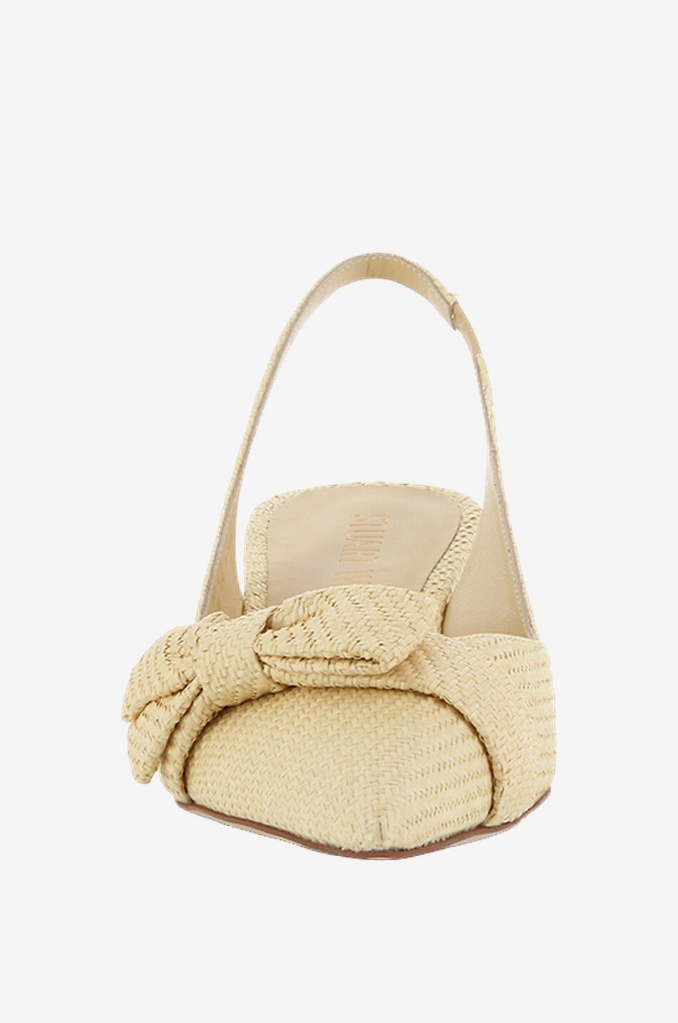 STUART WEITZMAN Escarpins à bride arrière en raphia Sofia 50 Femme BEIGE 2